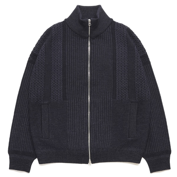 【YASHIKI】Akiiro Drivers Knit (NAVY) NAVY 1