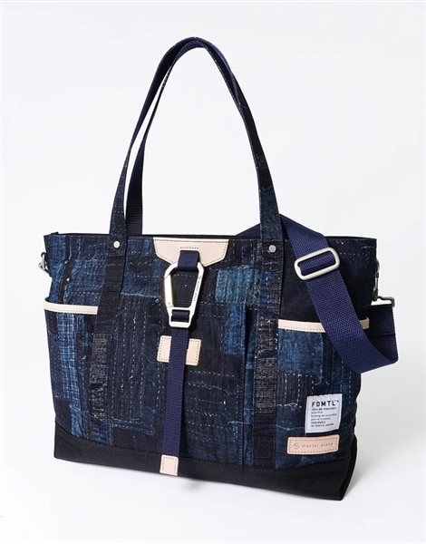 【極美品】FDMTL コラボ‼️ master-piece カートバッグ FDMTL】FDMTL x master-piece 2WAY トートバッグ(Free NAVY)｜ MSPC
