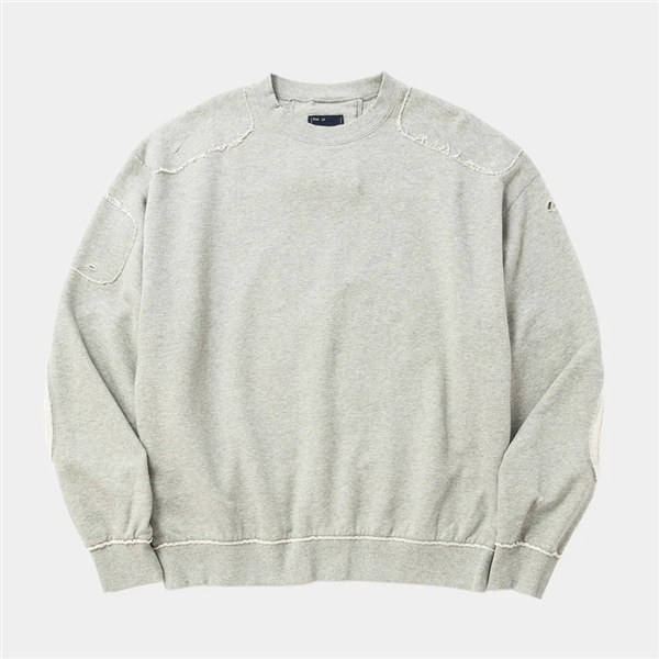 【meanswhile】Stratum Sweatshirt(MIX GREY) MIX GREY 1