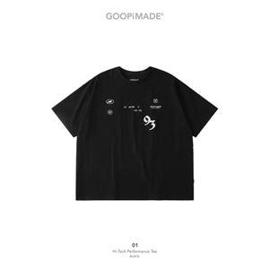 【GOOPiMADE】01 Hi-Tech Performance Tee - Black