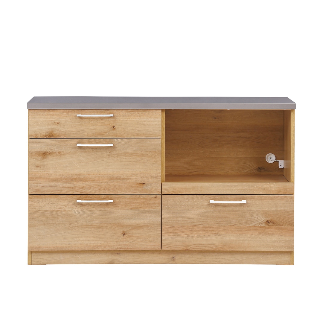 リンツ 140カウンター ナチュラル×取っ手ホワイト