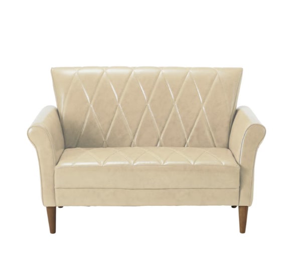 【受注生産納期2週間ほどでお届け】クルーソファ2P アイボリー