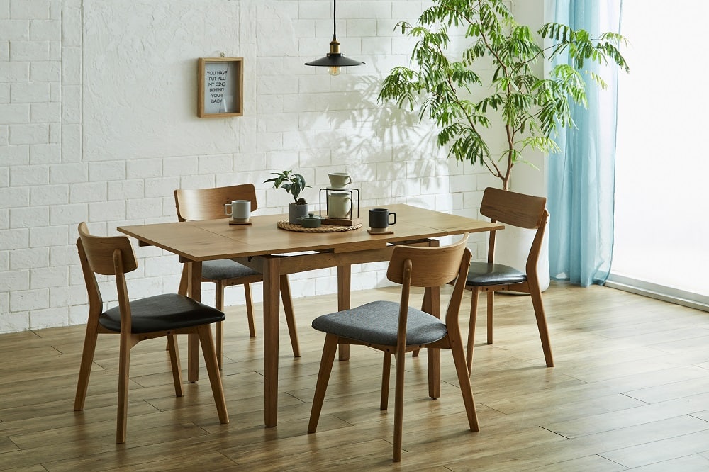 スレイドテーブル ブラウン