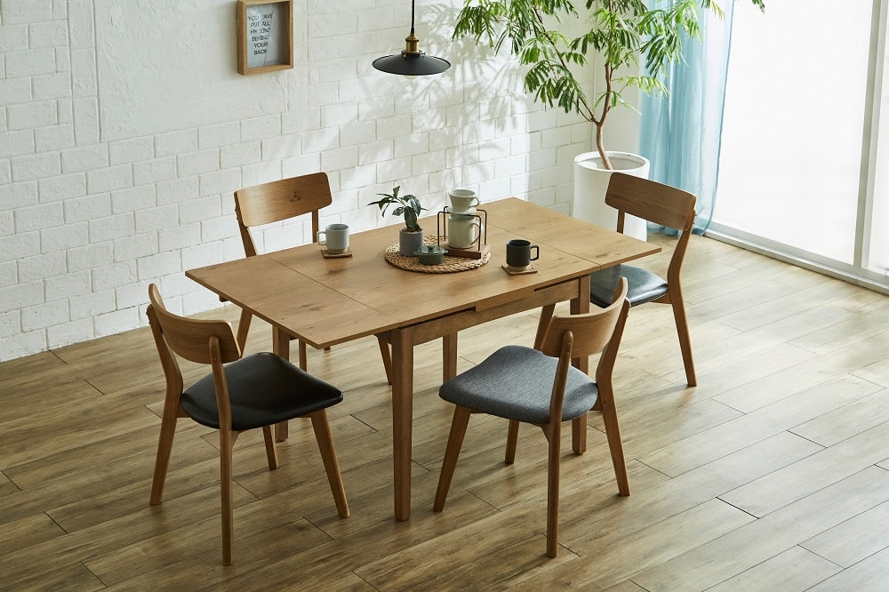 スレイドテーブル ブラウン