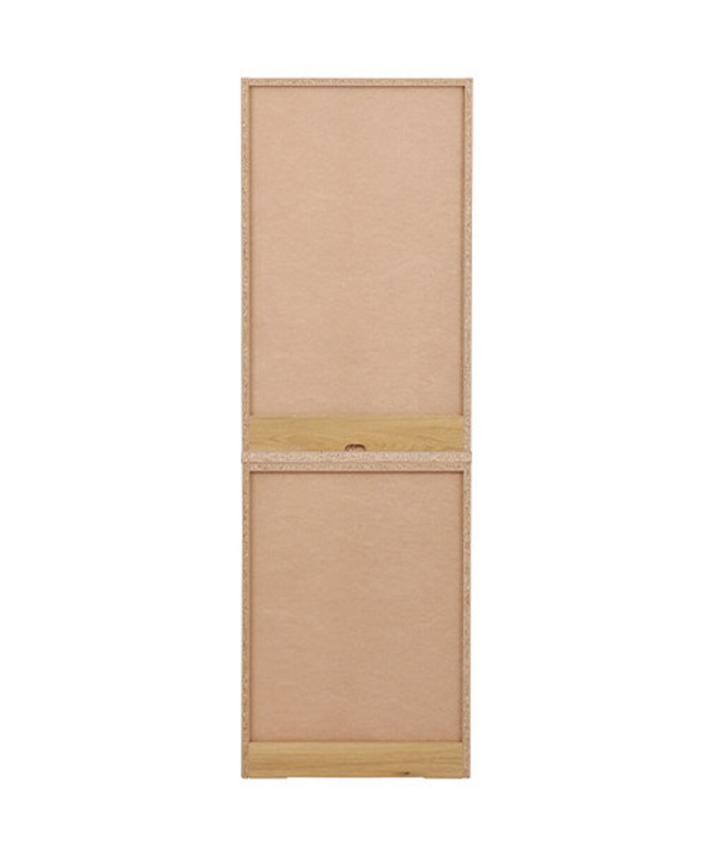 リンツ 60ダイニングボードダスト ブラウン×取っ手ホワイト