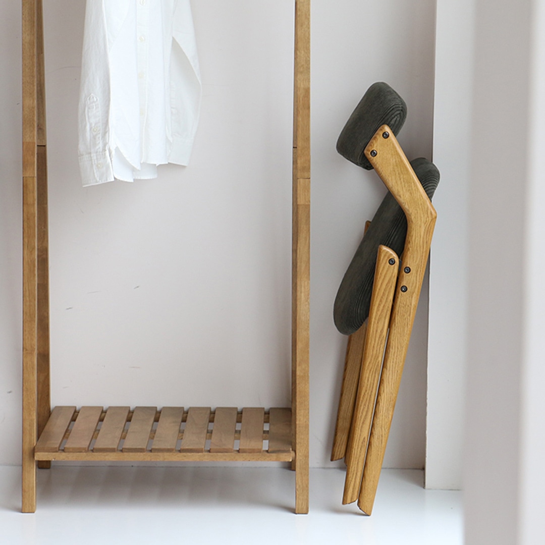 butler ダイニング折りたたみチェア カーキ