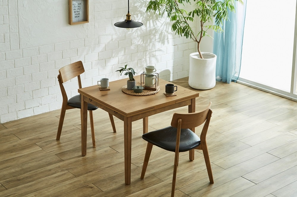 スレイドテーブル ブラウン