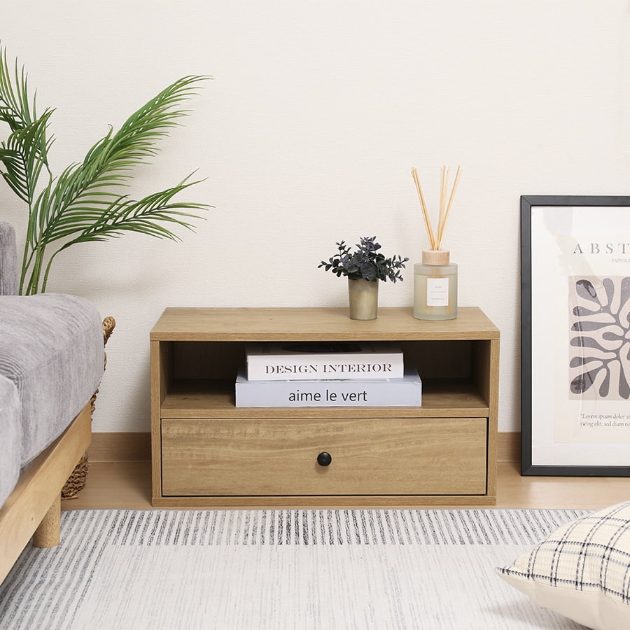 EZBO コネクトボックス引出し1杯 ナチュラル