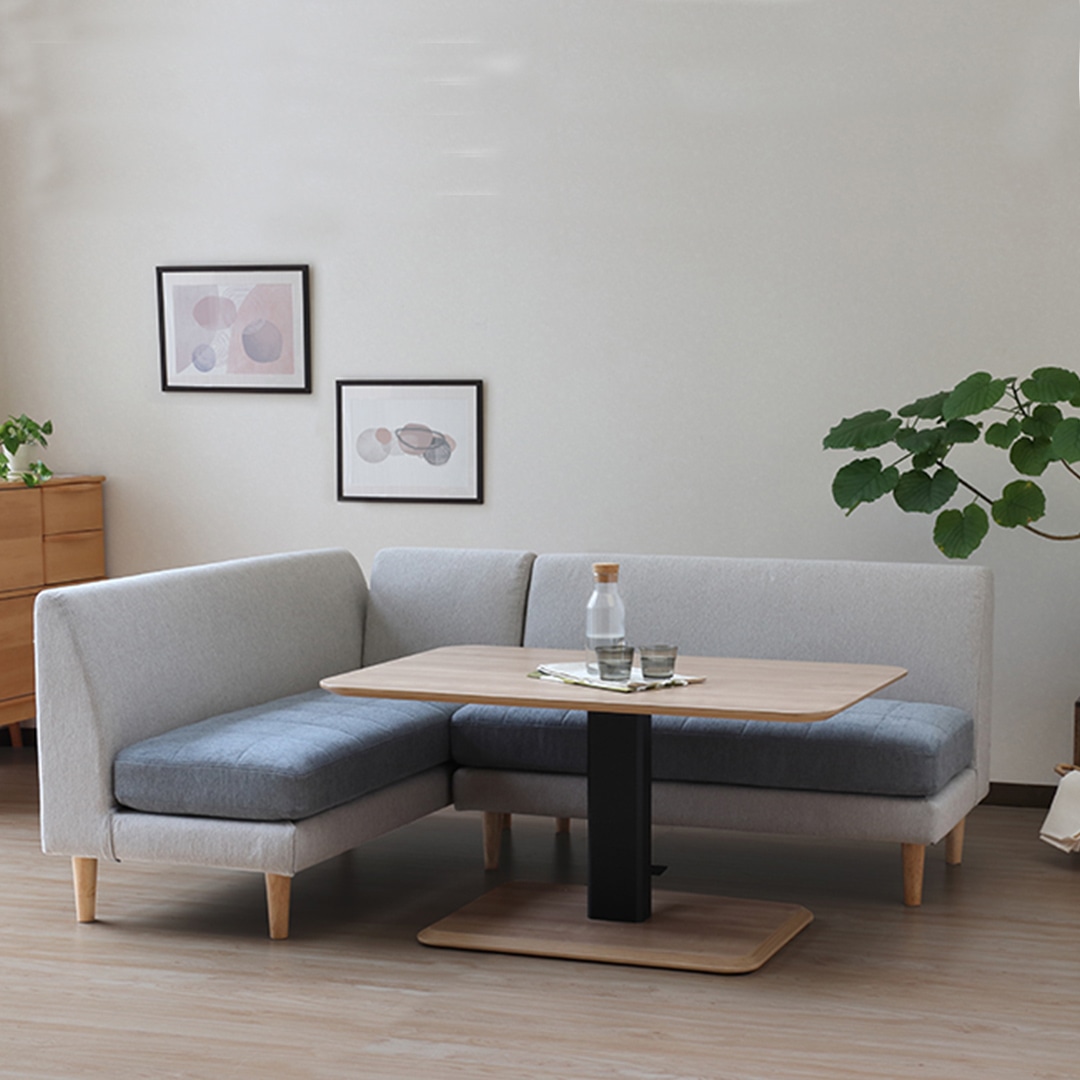 ワッフルLDベンチ グレー×グリーン