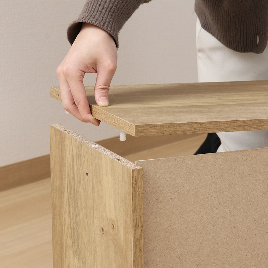 EZBO コネクトボックス引出し2杯 ナチュラル