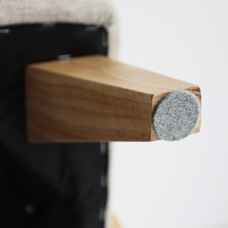 ウッドアームソファ アイボリー