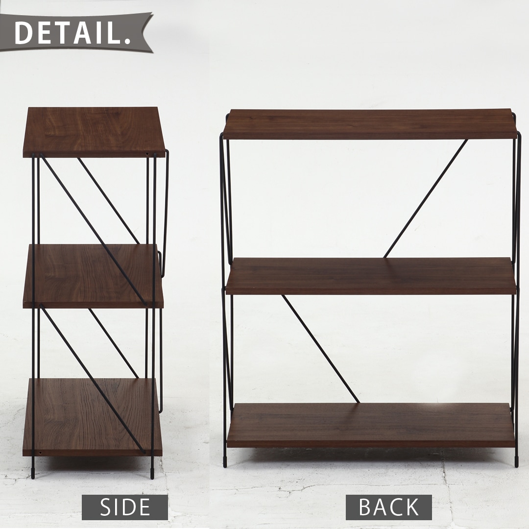 EZBOワイヤーラック3段幅60cm MBR