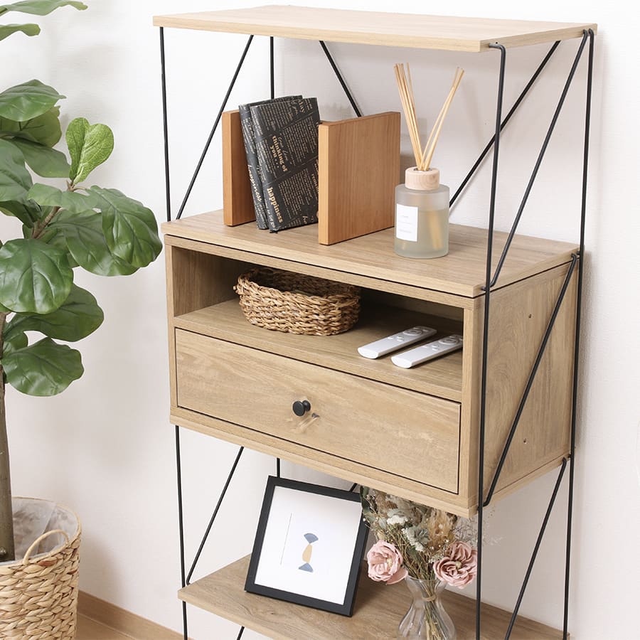 EZBO コネクトボックス引出し1杯 ナチュラル