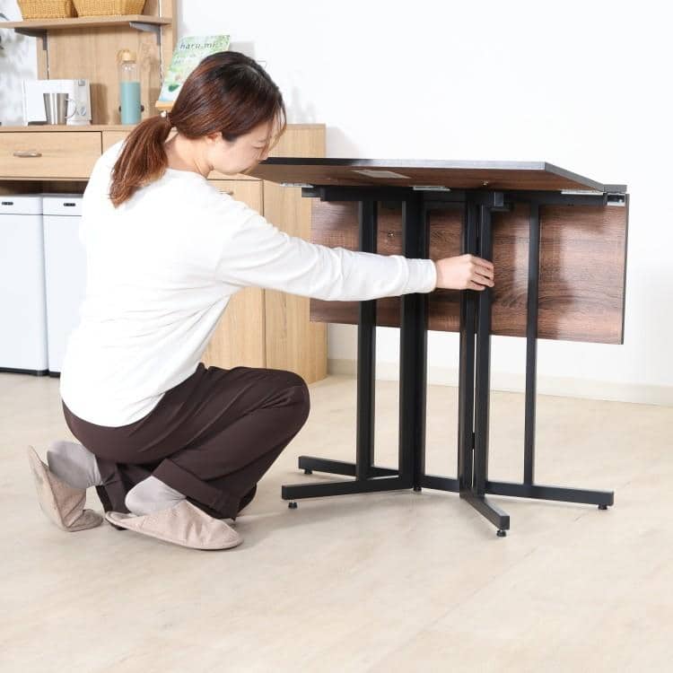 51287 両バタマルチテーブル幅80cm BR BR