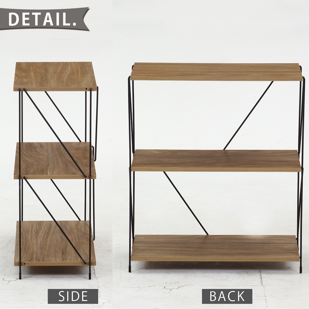 EZBOワイヤーラック3段幅60cm MBR