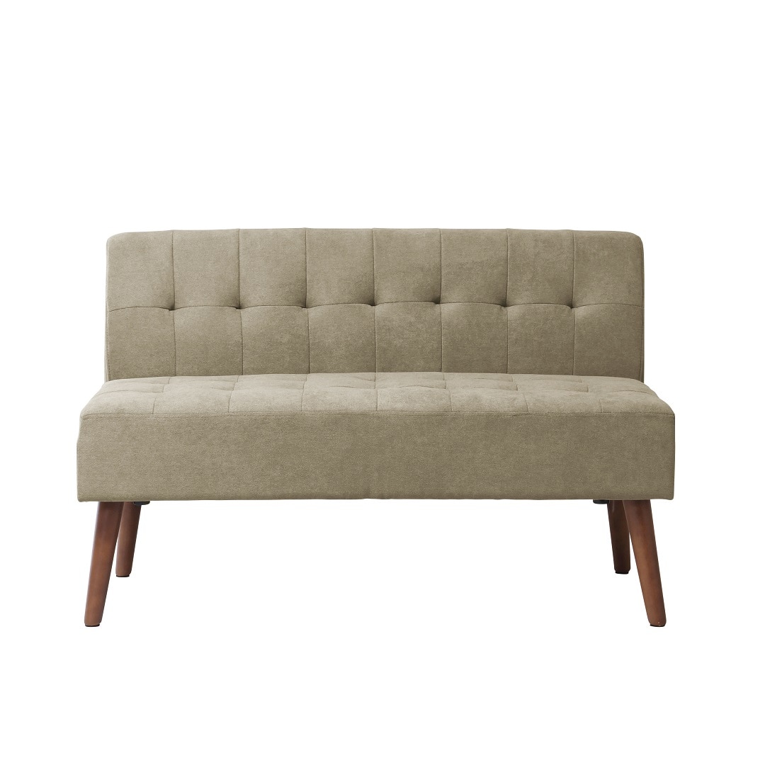 【ミルド】リビングダイニング2Pソファ サンドベージュ