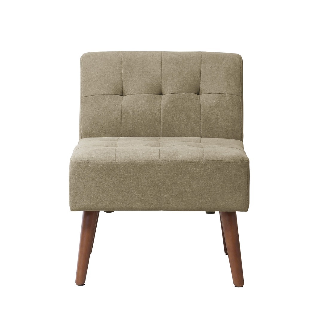 【ミルド】リビングダイニング1Pソファ サンドベージュ