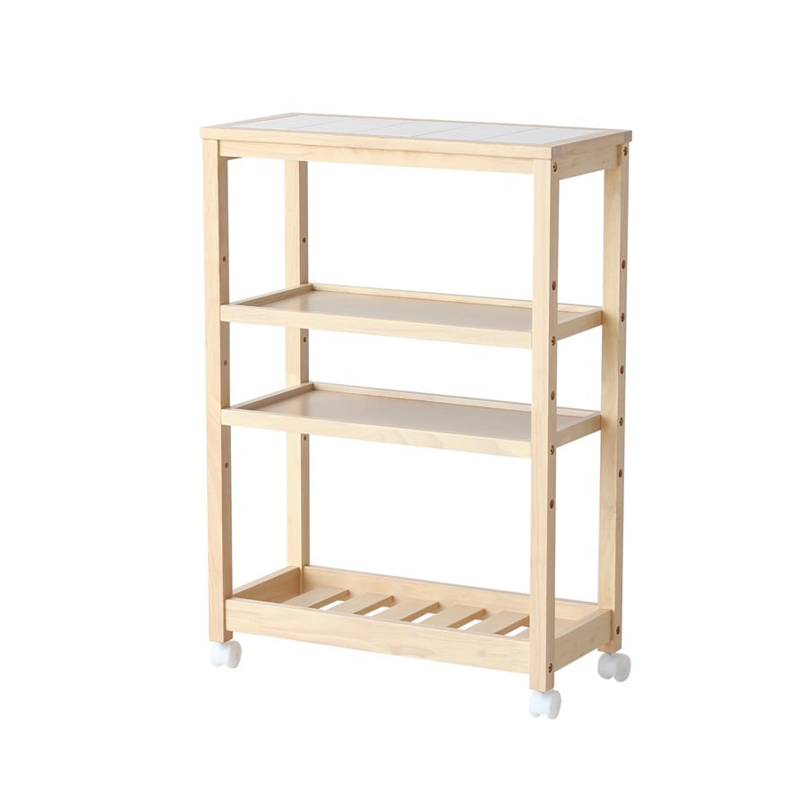 SOUP スリムワゴン4段 ナチュラル