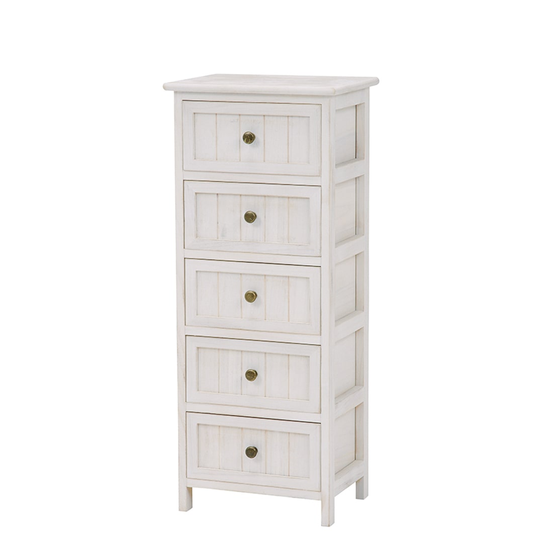 シャビーチェスト5D WH