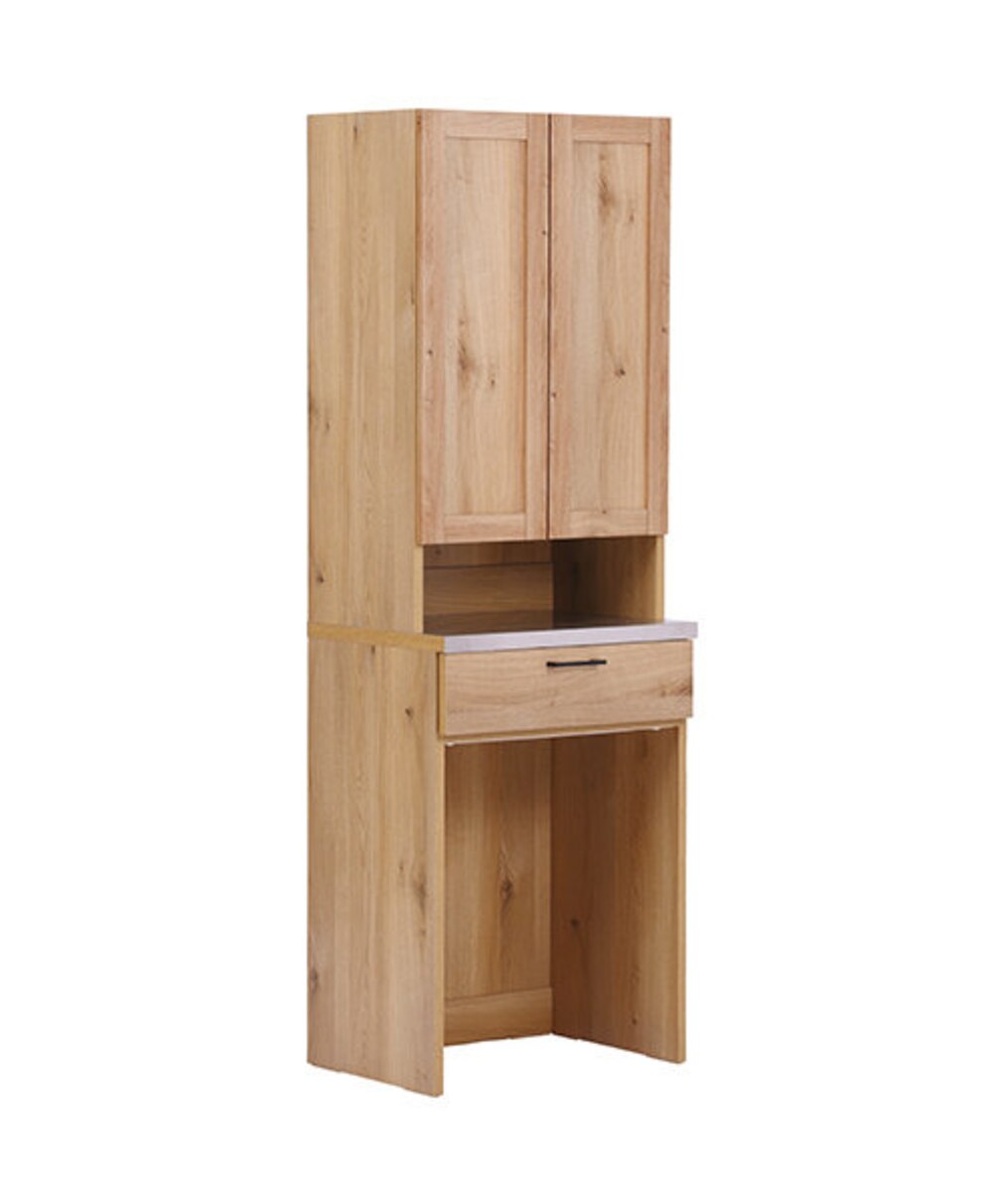 リンツ 60ダイニングボードダスト ナチュラル×取っ手ホワイト