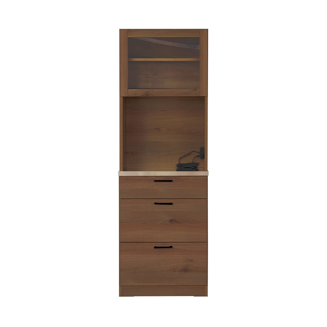 ブラウン×取っ手ブラック