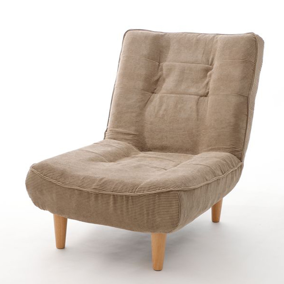 ハイバックソファ 1人掛け（コーデュロイ）