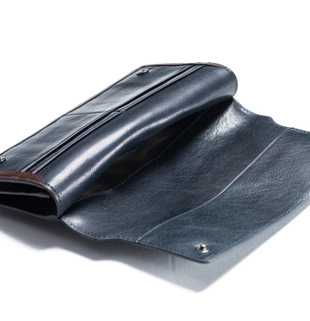 【ZONALE ORLO 長財布】 ネイビー31223