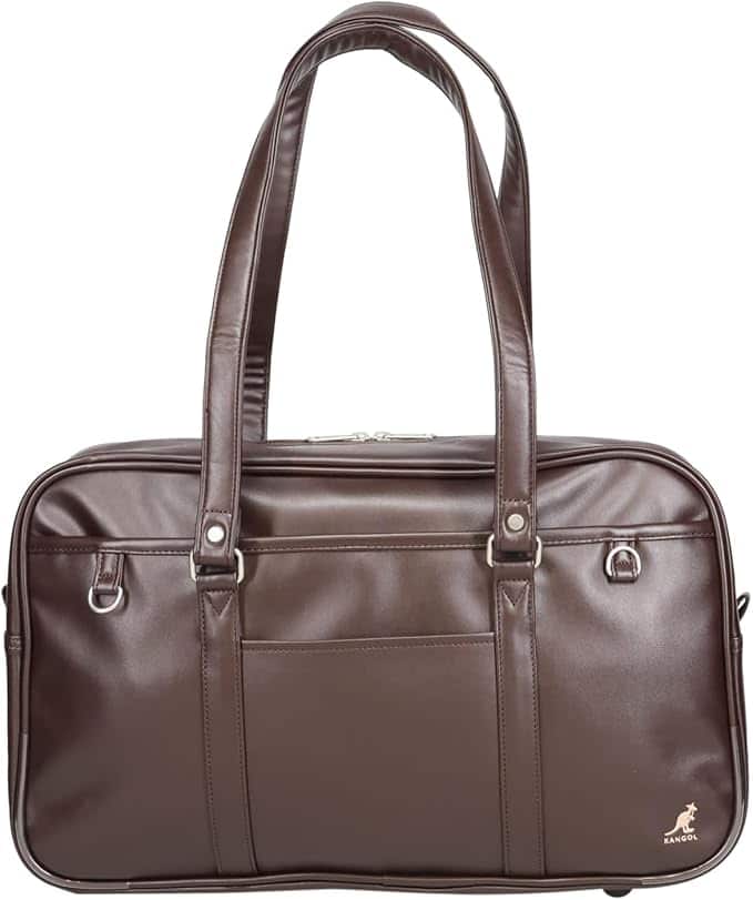 【KANGOL スクバ スクールバッグ 】合皮 通学バッグ BR BE A4 高校生 男女兼用