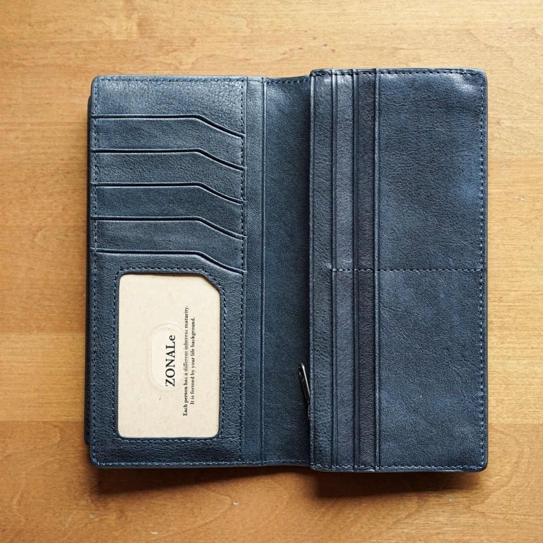 【ZONALE ORLO 長財布】 ネイビー31223