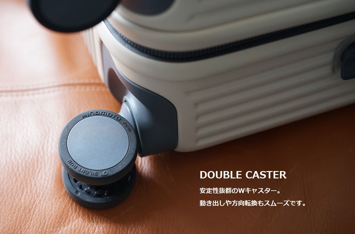 【innovator】キャリーケース INV50　ZIPPER TYPE　FRONT OPEN POCKET　38L　スチールグレー