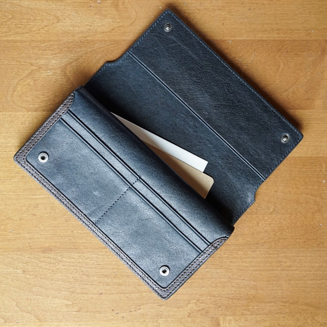 【ZONALE ORLO 長財布】 ネイビー31223