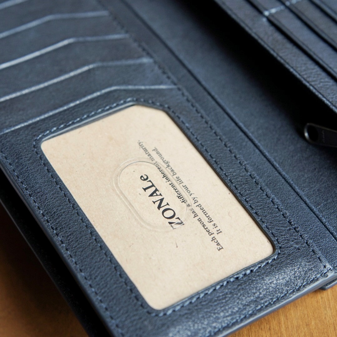 【ZONALE ORLO 長財布】 ネイビー31223