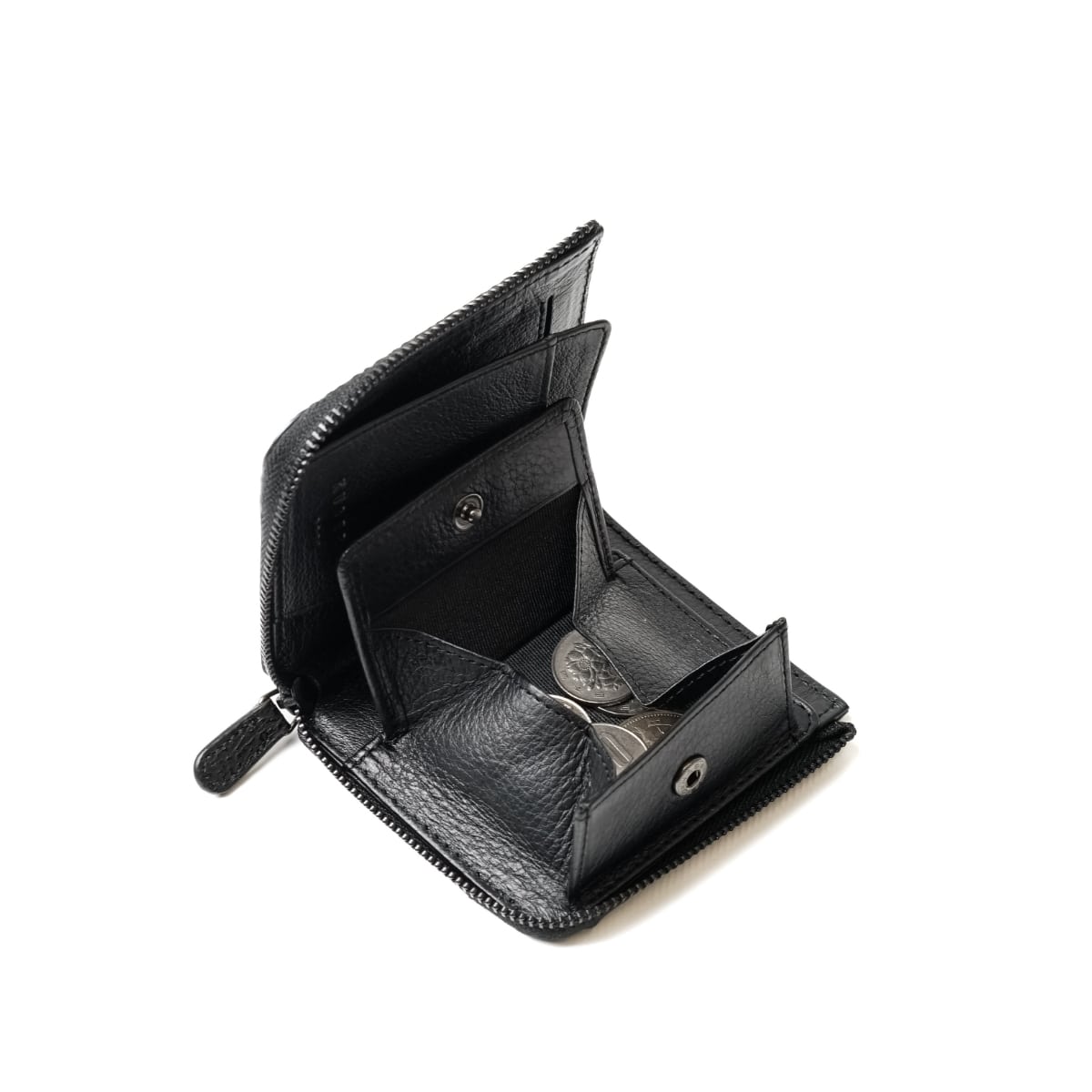 KUBERA MINI (クベラ　ミニ）　コンパクト財布〈クロムエクセル〉BK