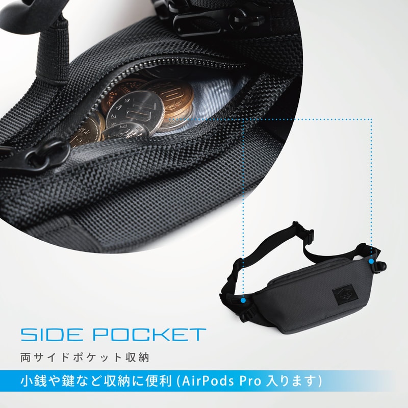 【SIMCLEAR】TSUNAGU BAG　RUNNER2.0 　BK