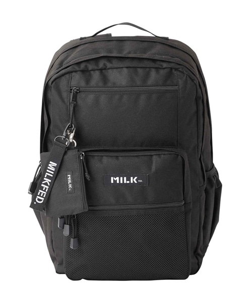 【MILK FED】W ZIP BACKPACK ［定番］BK