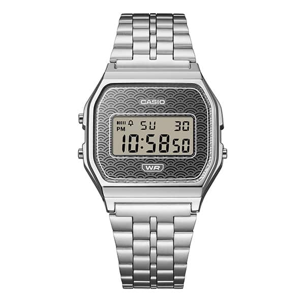 CASIO カシオ コレクション 青海波（せいがいは）白銀 A159WEVJ-7JR デジタル クォーツ ユニセックス