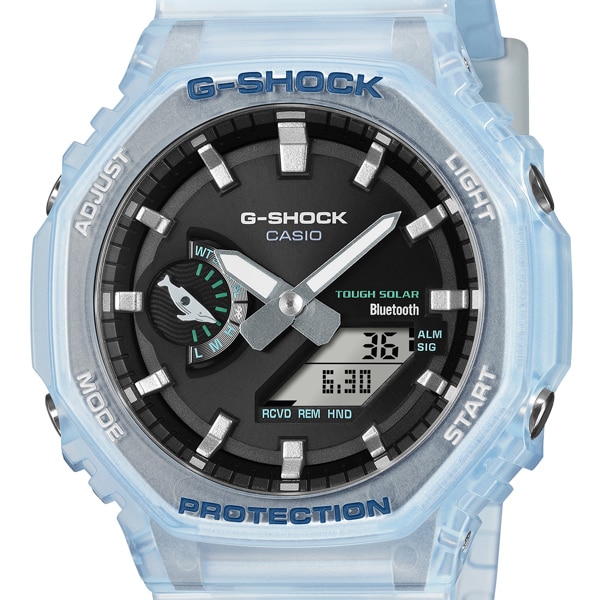 【G-SHOCK】 Love The Sea And The Earth 「ICERC Japan」コラボレーションモデル 2026 GA-B2100KB-2AJR クジラ bluetooth ソーラー メンズ
