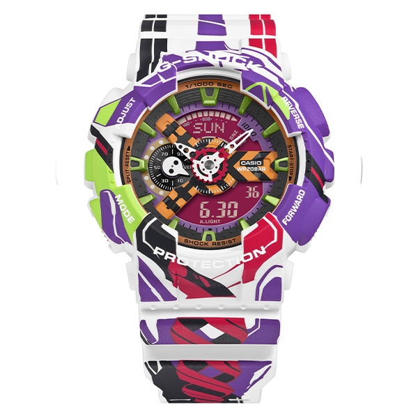 【G-SHOCK】エヴァンゲリオン コラボレーションモデル GA-110EVA30-7AJR アナデジ クォーツ メンズ