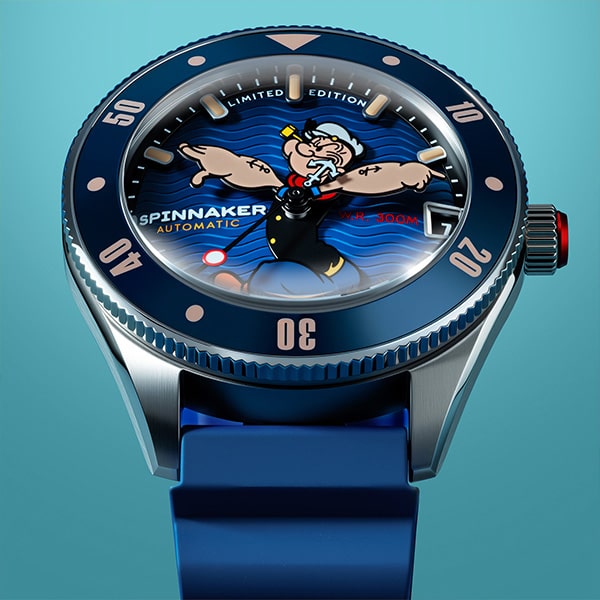 SPINNAKER スピニカー CHALLENGER AUTOMATIC POPEYE ANCHOR ARMS LIMITED EDITION チャレンジャー オートマティック ポパイ アンカー アームズ リミテッド エディション SP-5163-02 自動巻 メンズ