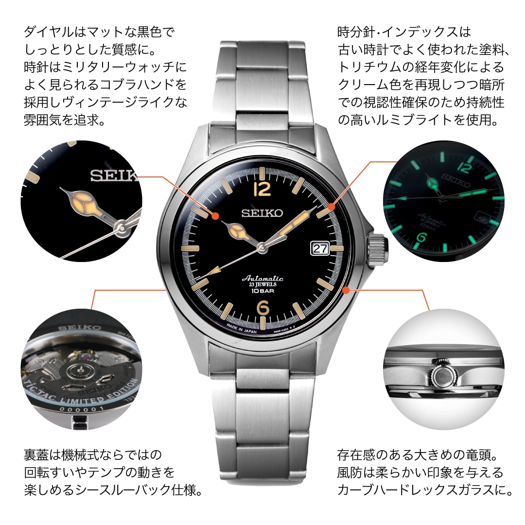 【SEIKO×TiCTAC】記念コラボレーション SZSB006