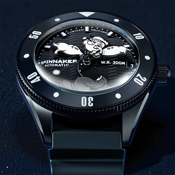 SPINNAKER スピニカー CHALLENGER AUTOMATIC POPEYE ANCHOR ARMS LIMITED EDITION チャレンジャー オートマティック ポパイ アンカー アームズ リミテッド エディション SP-5163-03 自動巻 メンズ