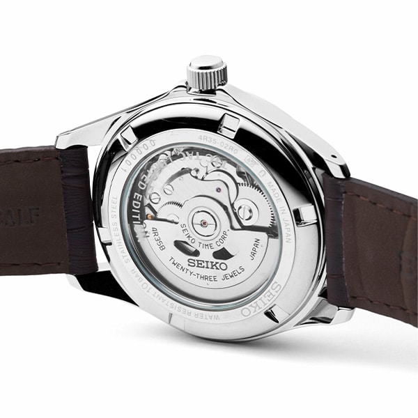 【SEIKO×TiCTAC】　記念コラボレーション SZSB021　ブリティッシュグリーン/レザーベルト