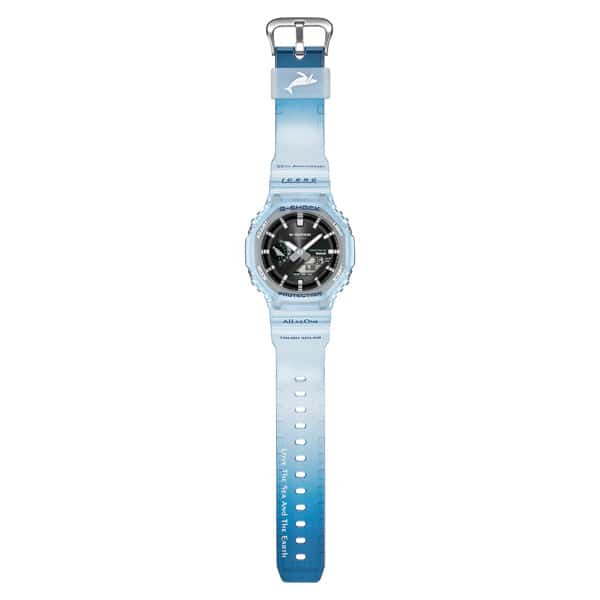 【G-SHOCK】 Love The Sea And The Earth 「ICERC Japan」コラボレーションモデル 2026 GA-B2100KB-2AJR クジラ bluetooth ソーラー メンズ