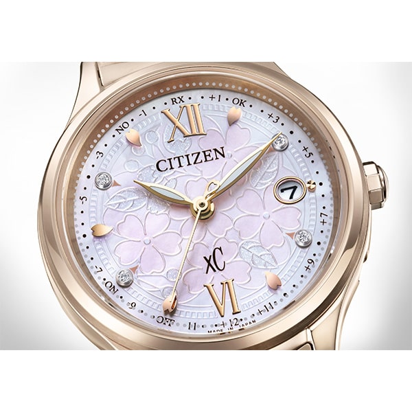 xC hikari collection 光発電エコ・ドライブ電波時計 Happy Flight クロスシー30周年アニバーサリー SAKURA 限定モデル ES9498-77N レディース