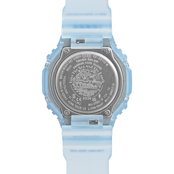 【G-SHOCK】 Love The Sea And The Earth 「ICERC Japan」コラボレーションモデル 2026 GA-B2100KB-2AJR クジラ bluetooth ソーラー メンズ