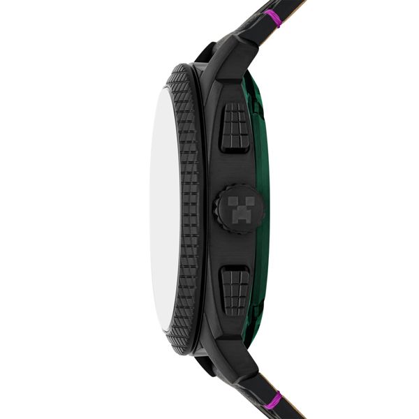【Fossil】 フォッシル LE1252 Minecraft マインクラフト クォーツ メンズ　パープル