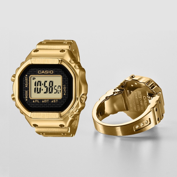 【予約商品】【CASIO】 CASIO RING WATCH カシオ リングウオッチ  CRW-001G-9JR クォーツ ユニセックス ゴールド