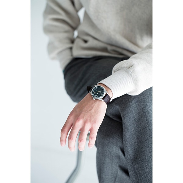 【SEIKO×TiCTAC】　記念コラボレーション SZSB021　ブリティッシュグリーン/レザーベルト
