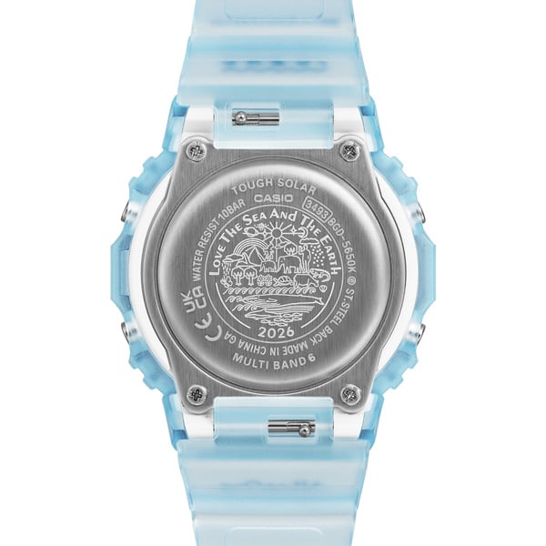 【BABY-G】 Love The Sea And The Earth 「ICERC Japan」コラボレーションモデル 2026 BGD-5650K-2JR イルカ 電波ソーラー レディース