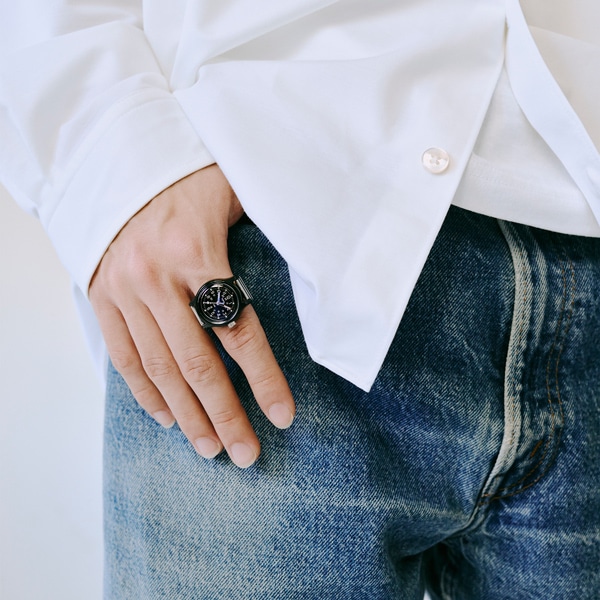 TIMEX タイメックス Camper Ring Watch キャンパー リングウォッチ TW2Y77500 クォーツ ユニセックス　ブラック
